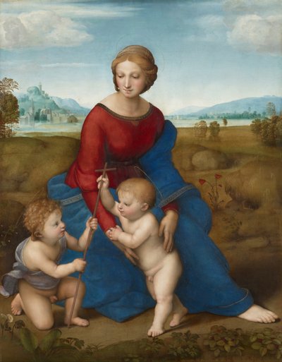 Madonna en el prado de Michelangelo Buonarroti